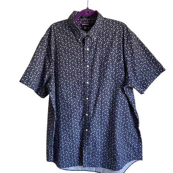 Duluth & Lands’ End Budle of Two Button Down Shirts Navy Paisley /Star Print 2XL - Picture 9 of 16